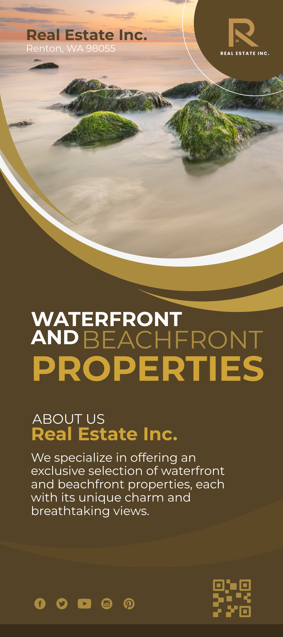 Waterfront and Beachfront Properties Rack Card