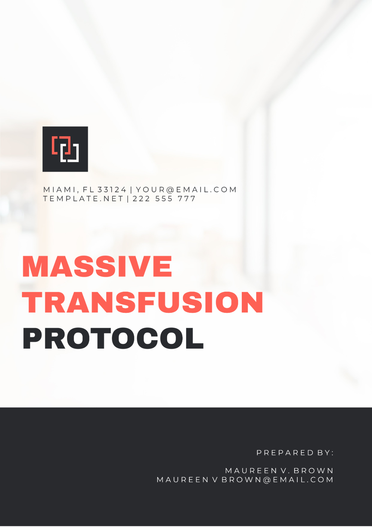 Massive Transfusion Protocol Template