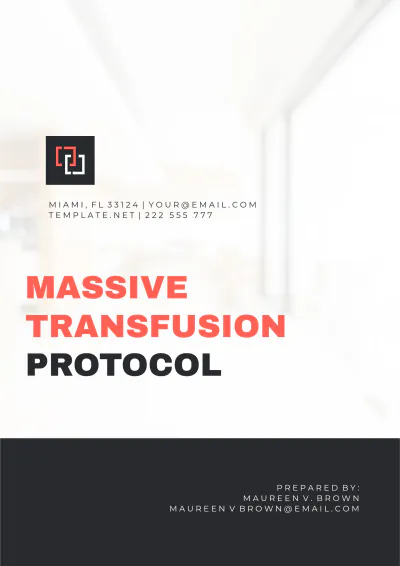 Free Massive Transfusion Protocol Template to Edit Online
