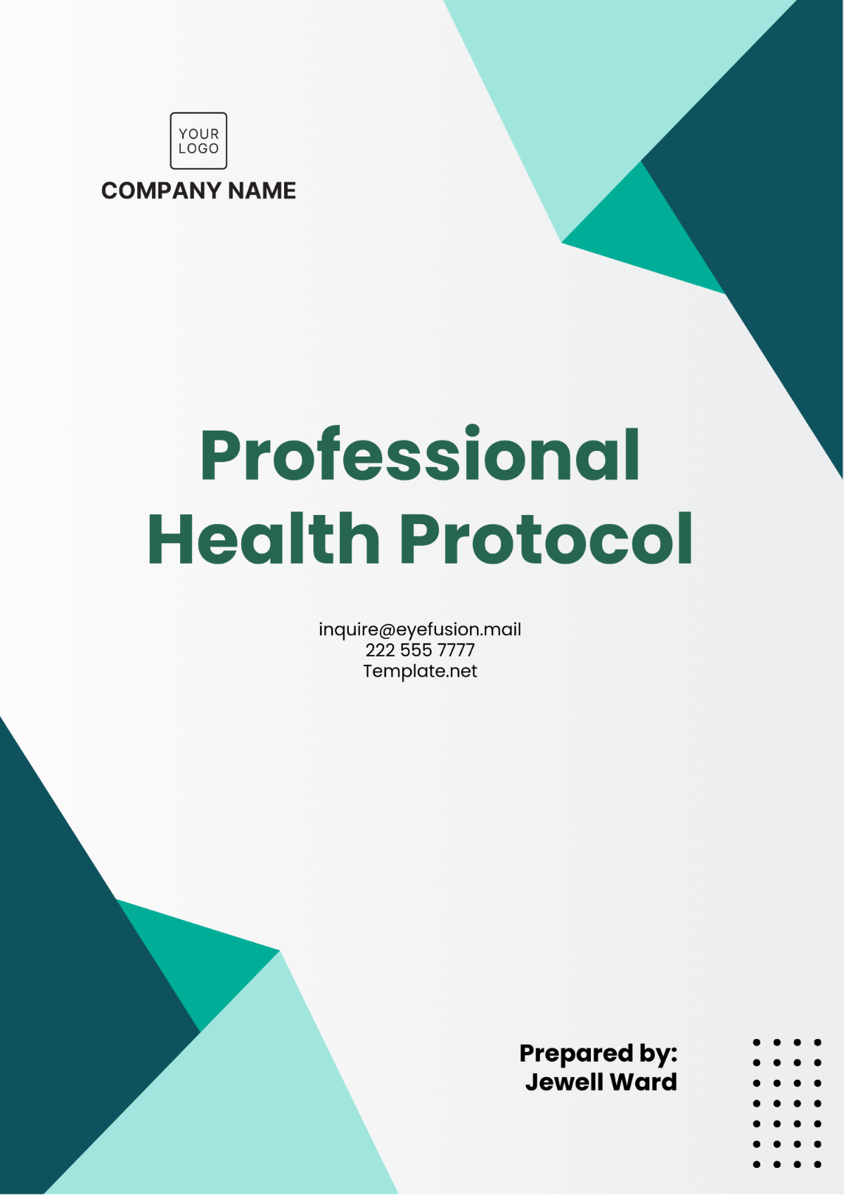 Professional Health Protocol Template - Edit Online & Download