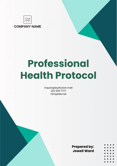 Free Professional Health Protocol Template to Edit Online