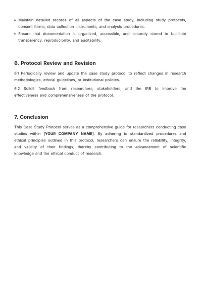 Free Scientific Protocol Template to Edit Online
