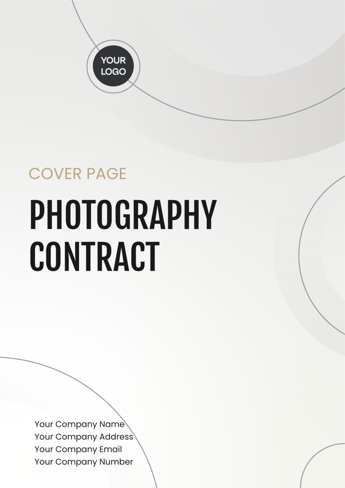 Photography Contract Cover Page