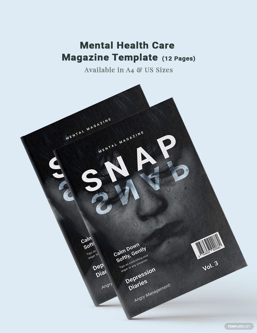 Mental Health Care Magazine Template
