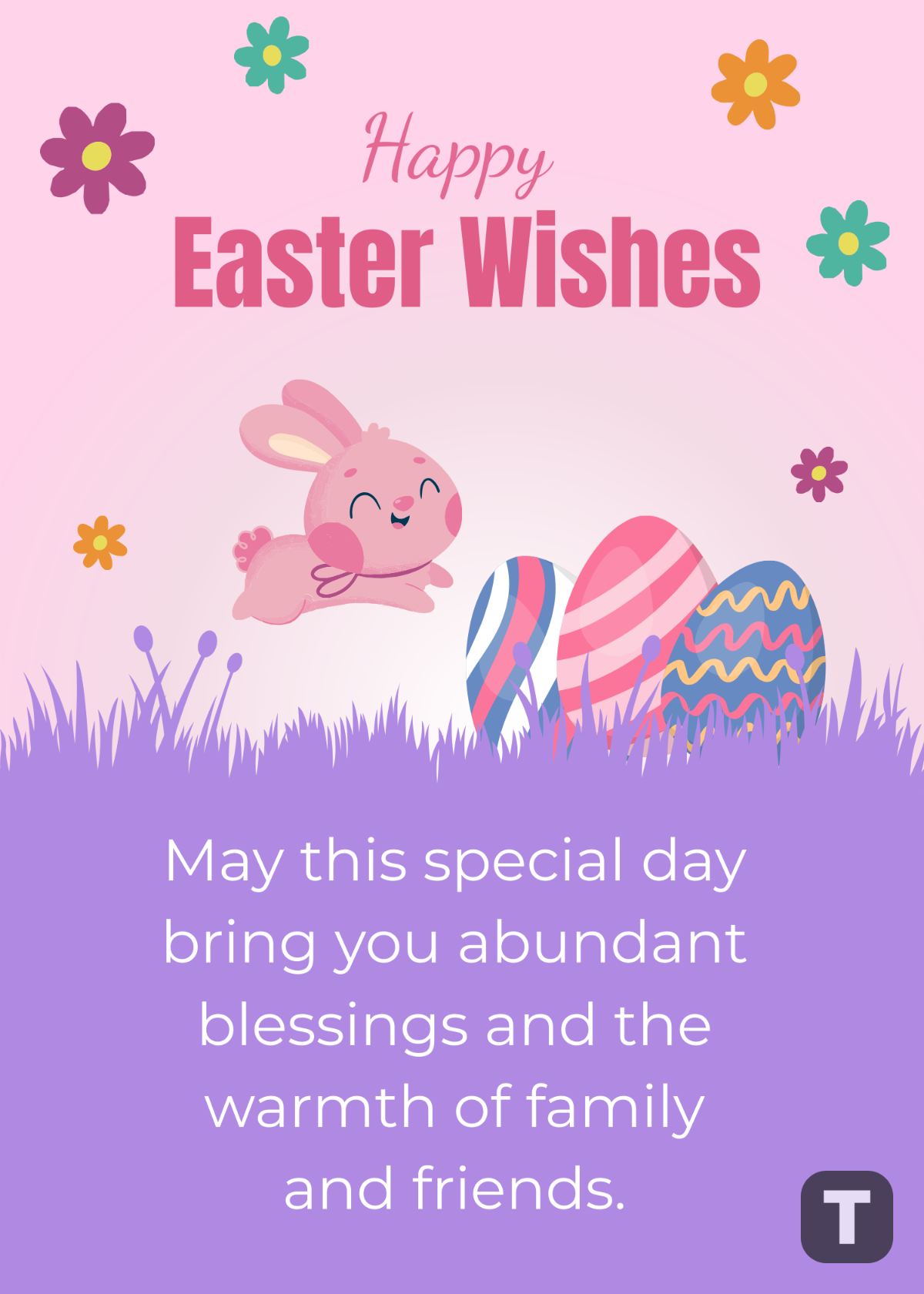 Free Happy Easter Wishes Template