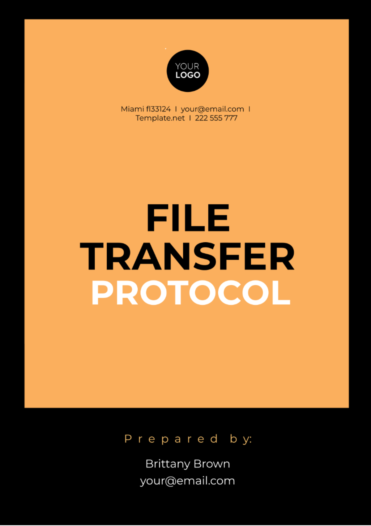 Free File Transfer Protocol Template