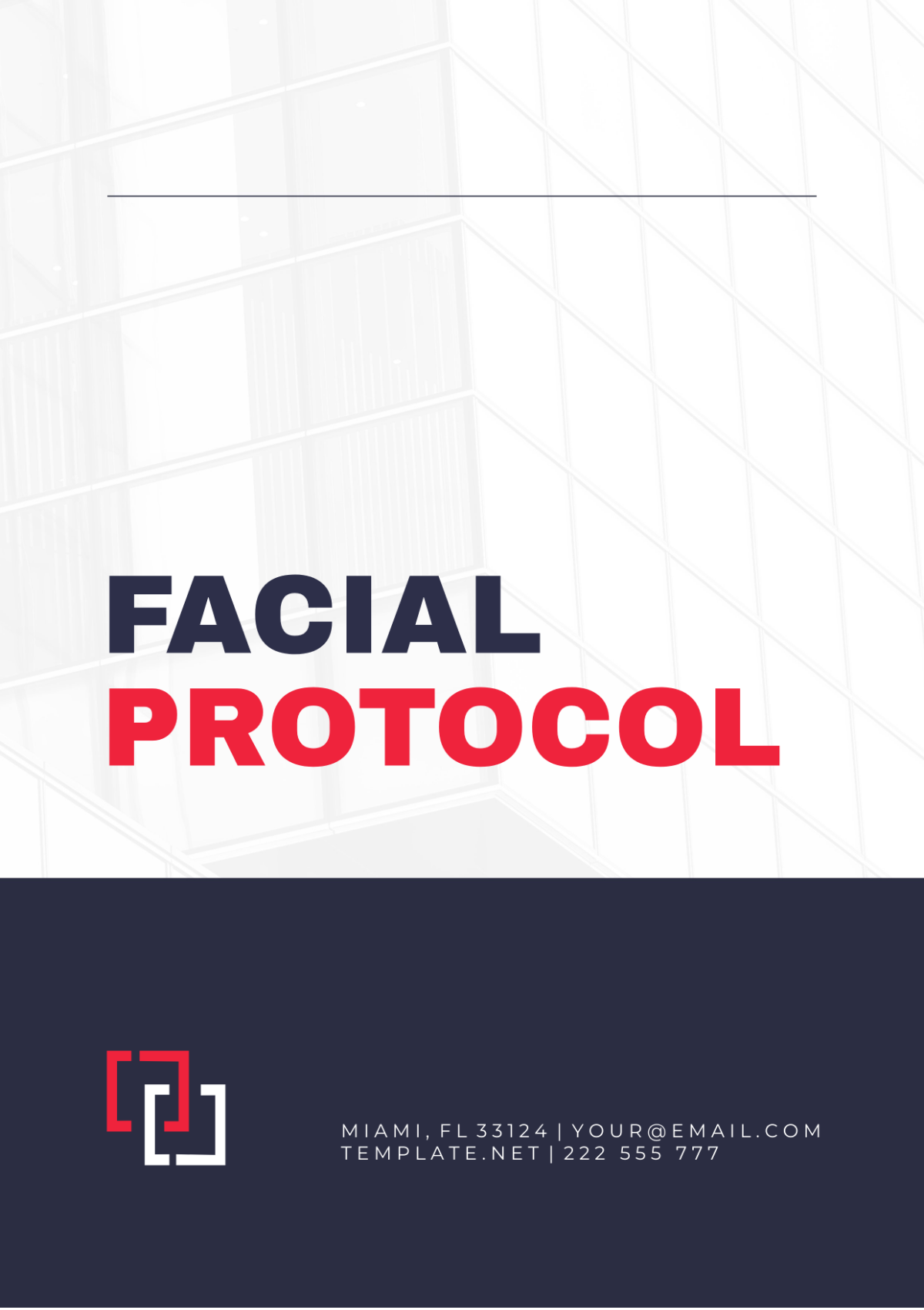 Free Facial Protocol Template