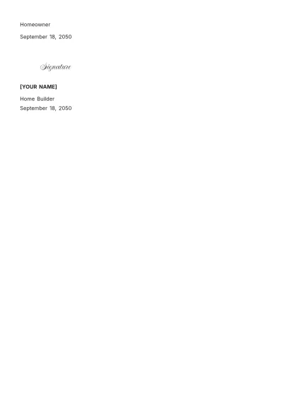 Free New Home Warranty Template to Edit Online