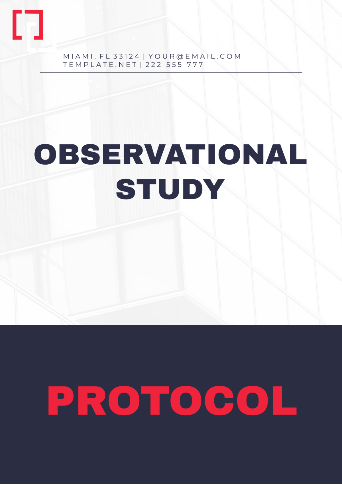 Observational Study Protocol Template