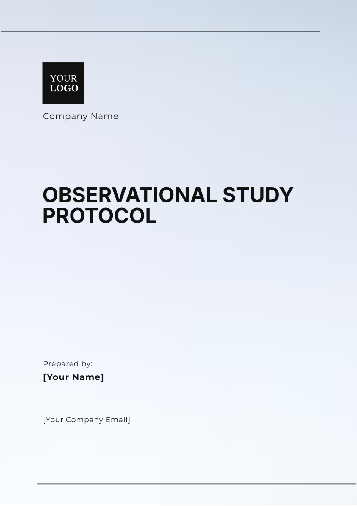 Observational Study Protocol Template