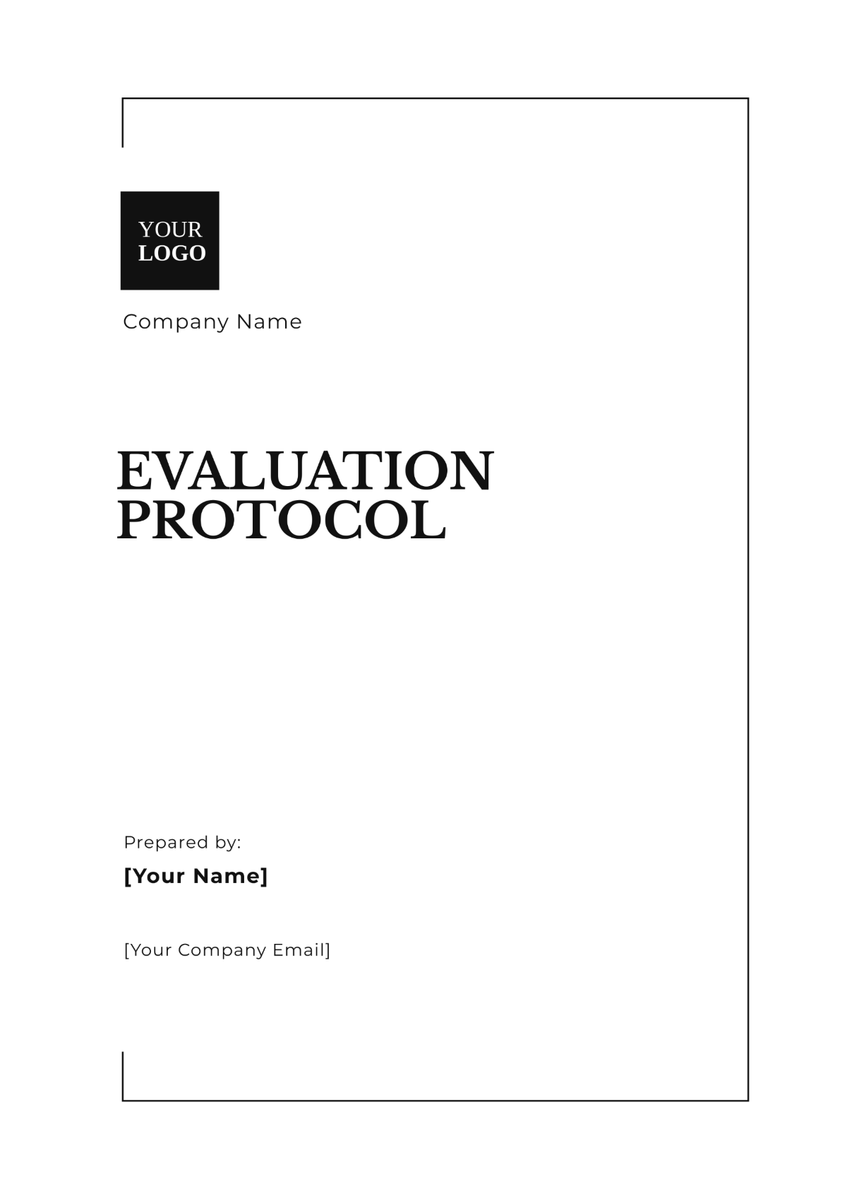 Printable Evaluation Protocol Template - Edit Online & Download