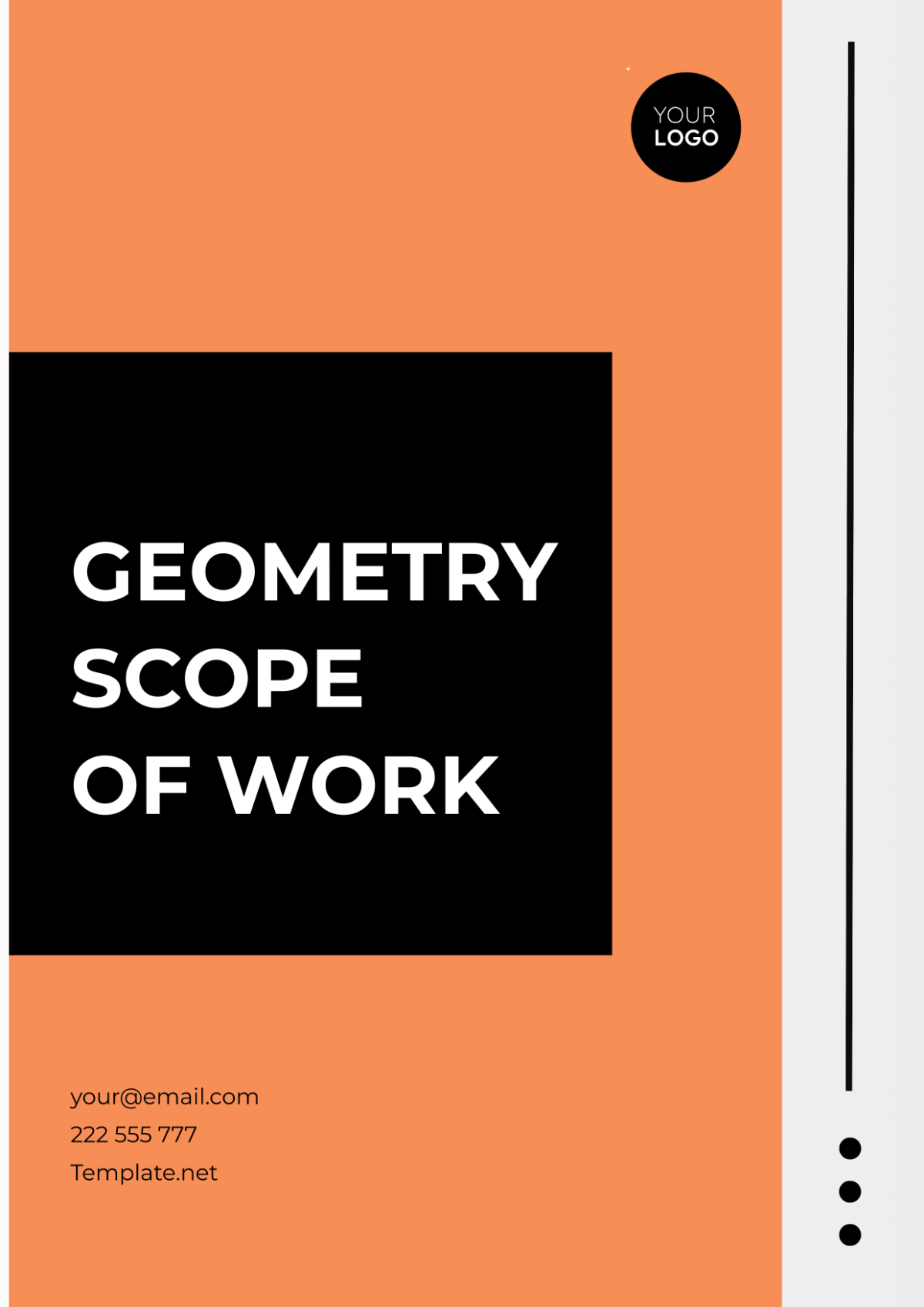 Geometry Scope of Work Cover Page