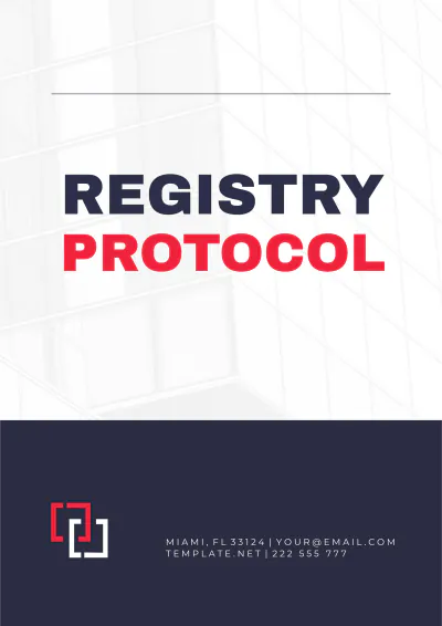 Free Registry Protocol Template to Edit Online