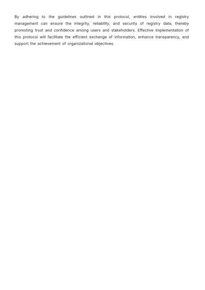 Free Registry Protocol Template to Edit Online