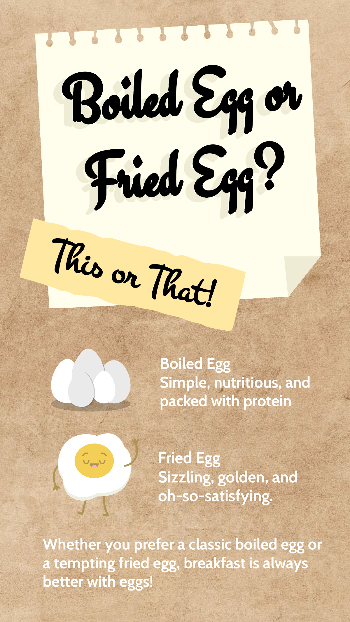 Boiled Egg or Fried Egg This or That Story