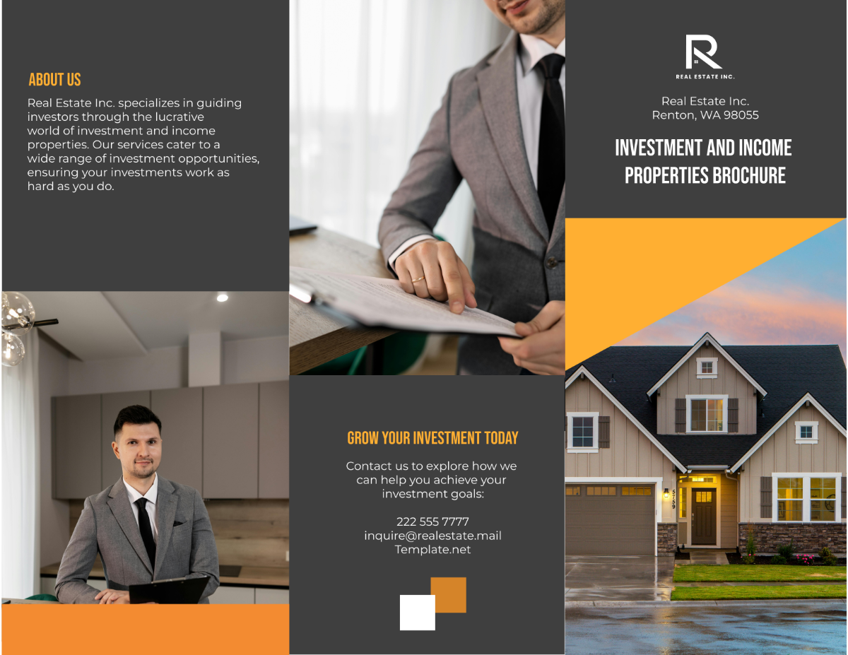 Investment and Income Properties Brochure Template