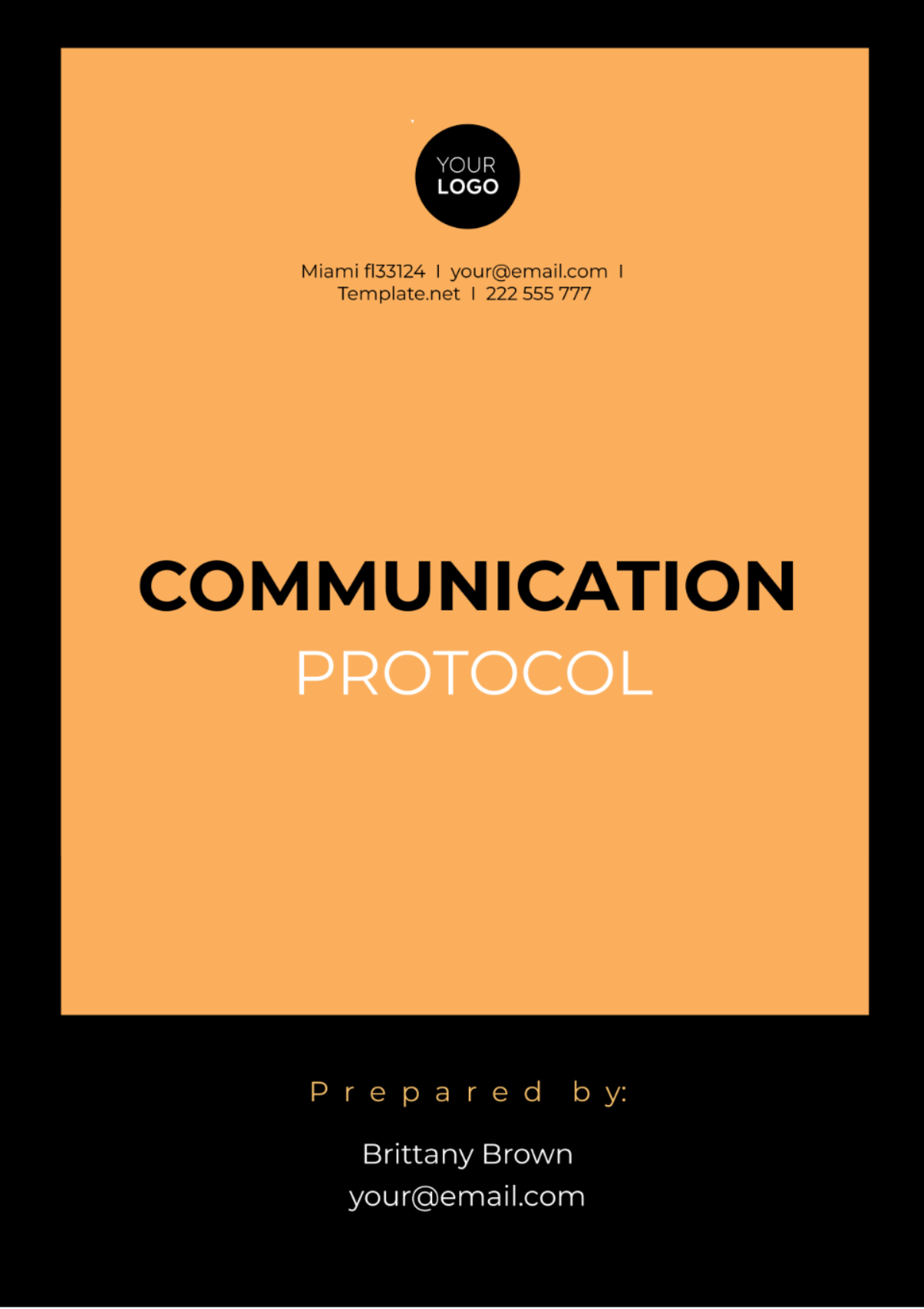 Free Communication Protocol Template