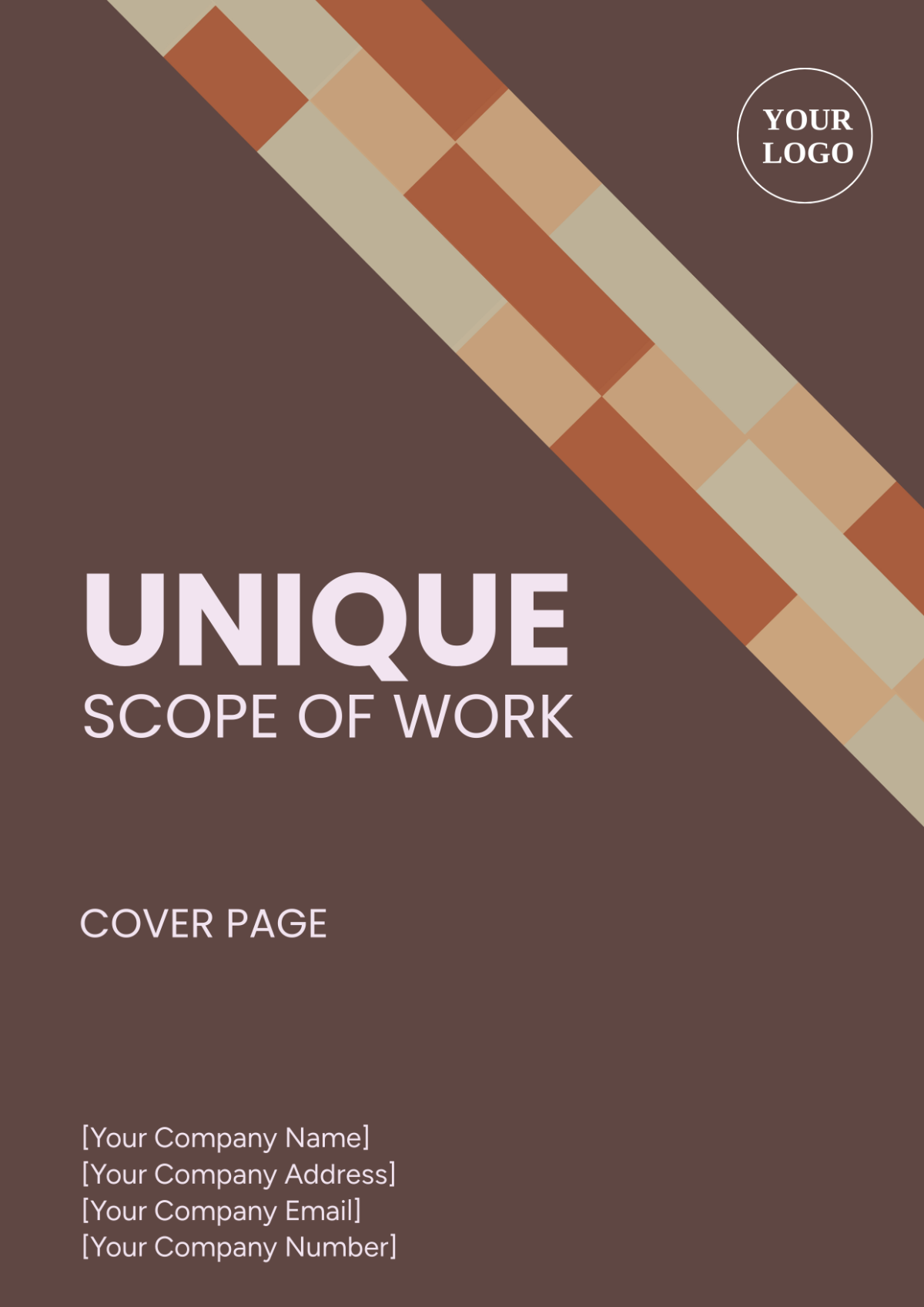 Unique Scope of Work Cover Page