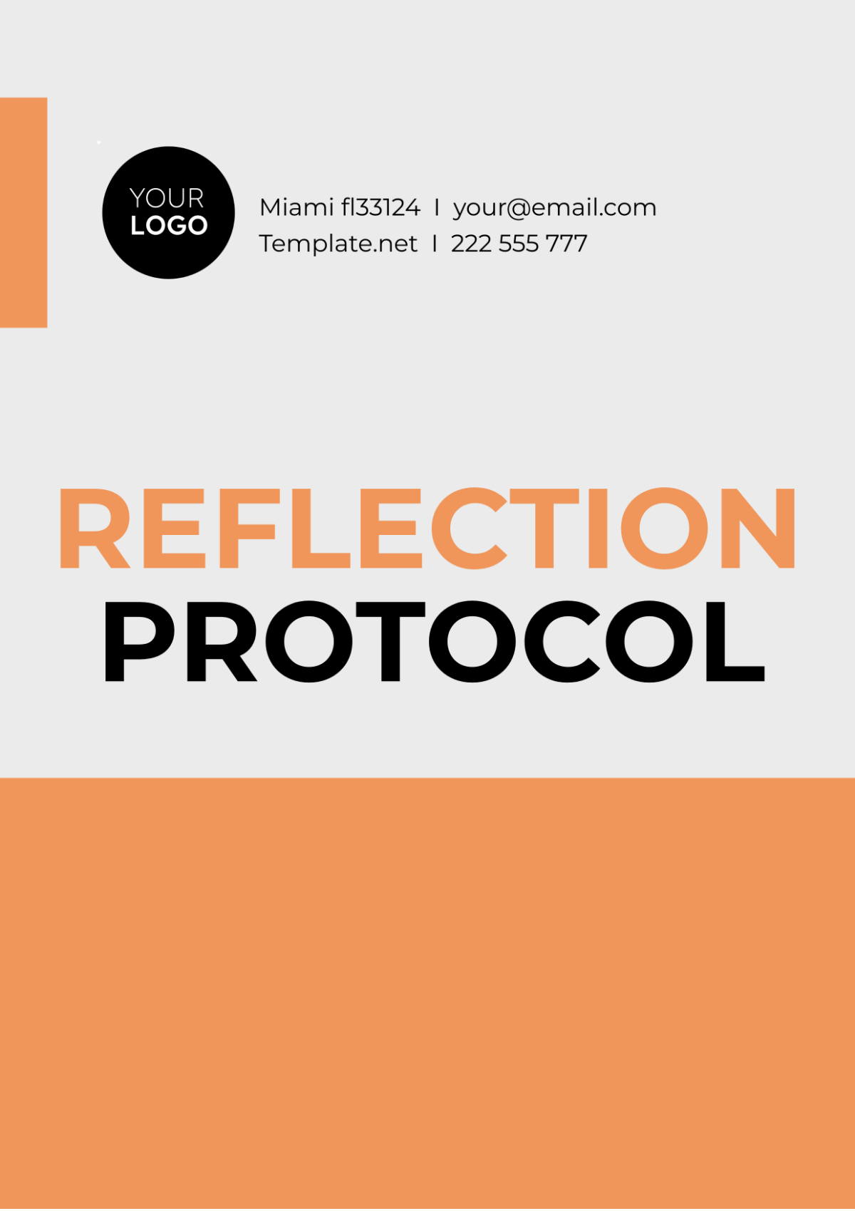 Free Reflection Protocol Template