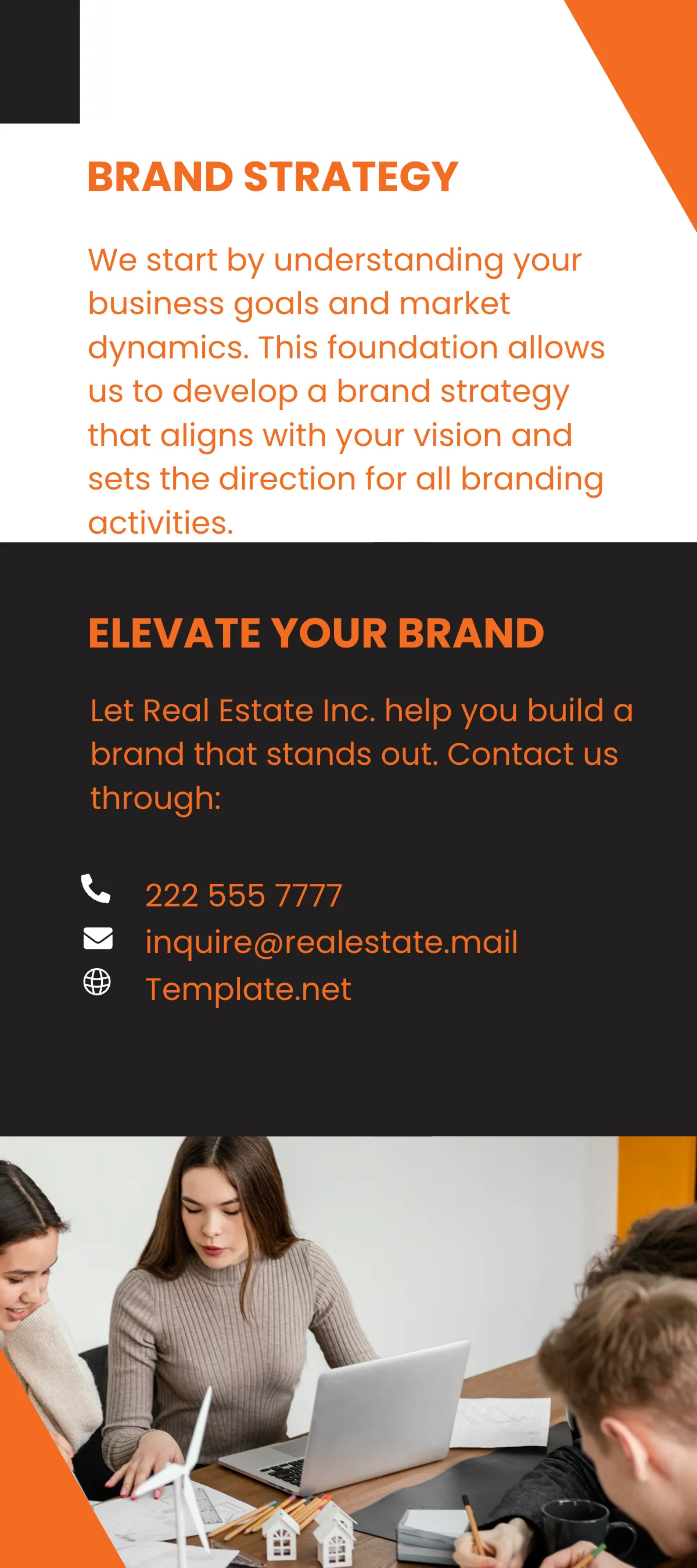 Free Real Estate Branding and Identity Rack Card Template to Edit Online