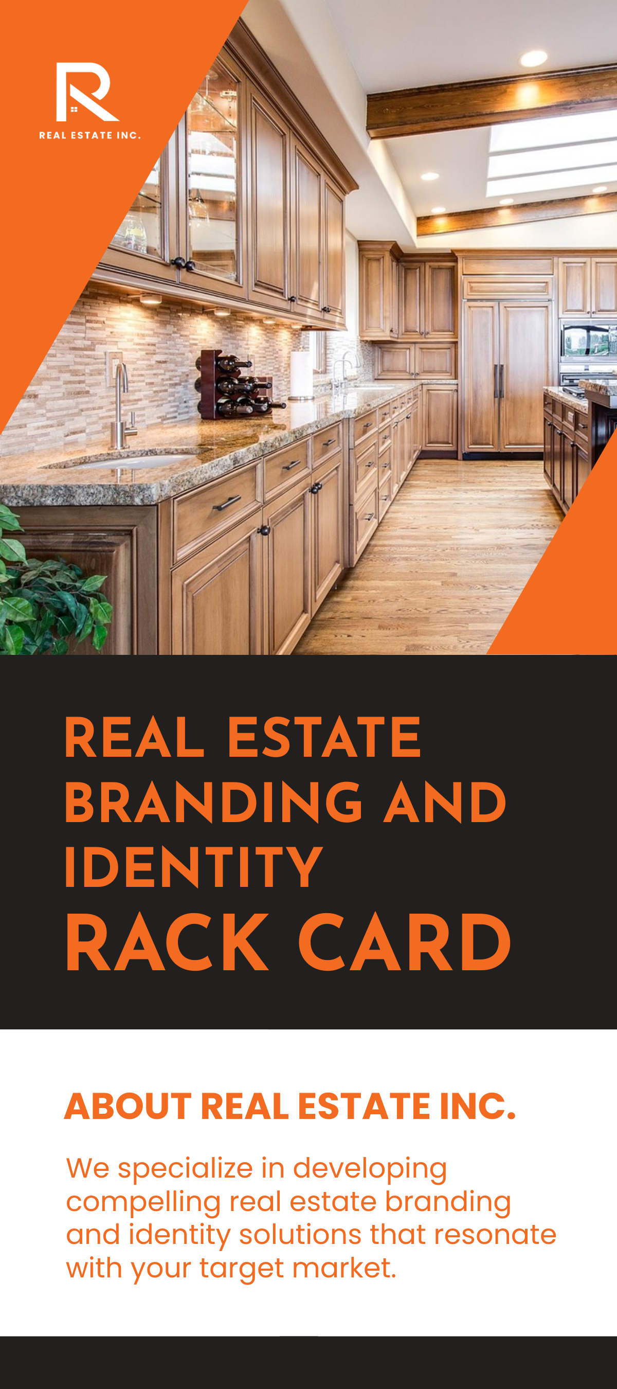 Free Real Estate Branding and Identity Rack Card Template