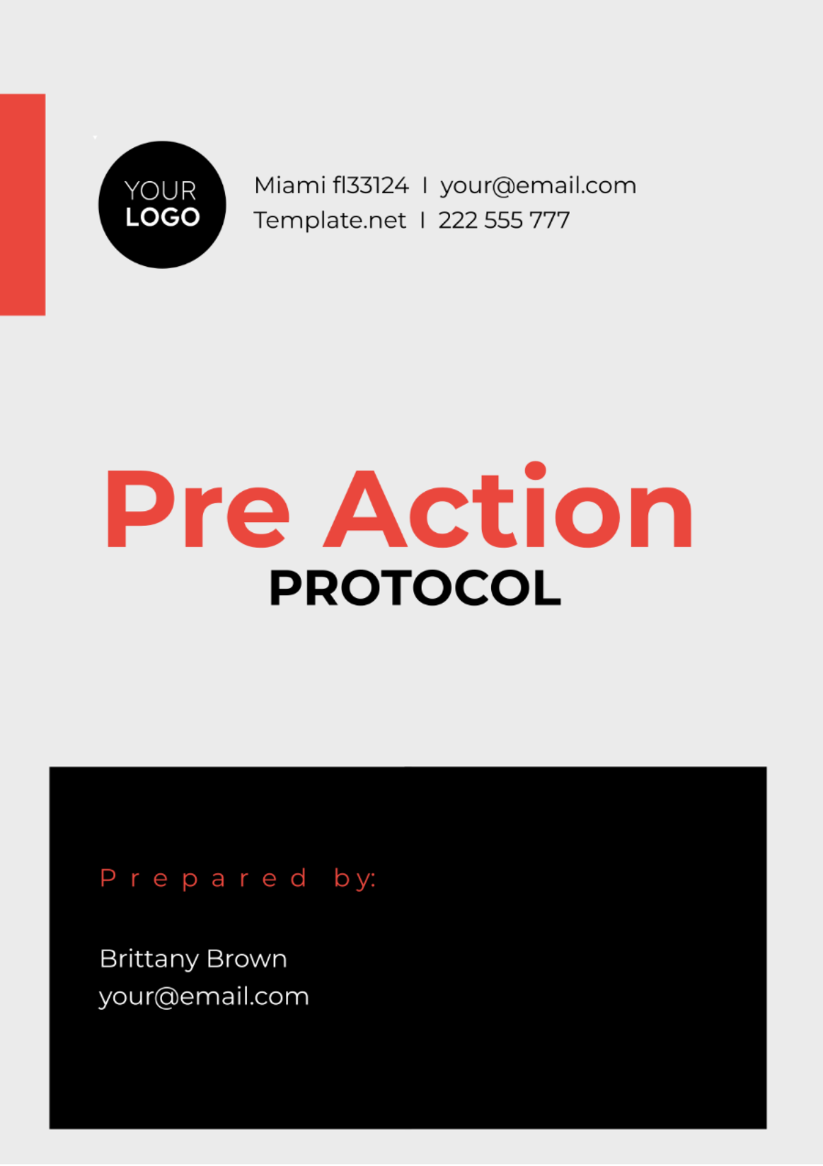 Pre Action Protocol Template - Edit Online & Download