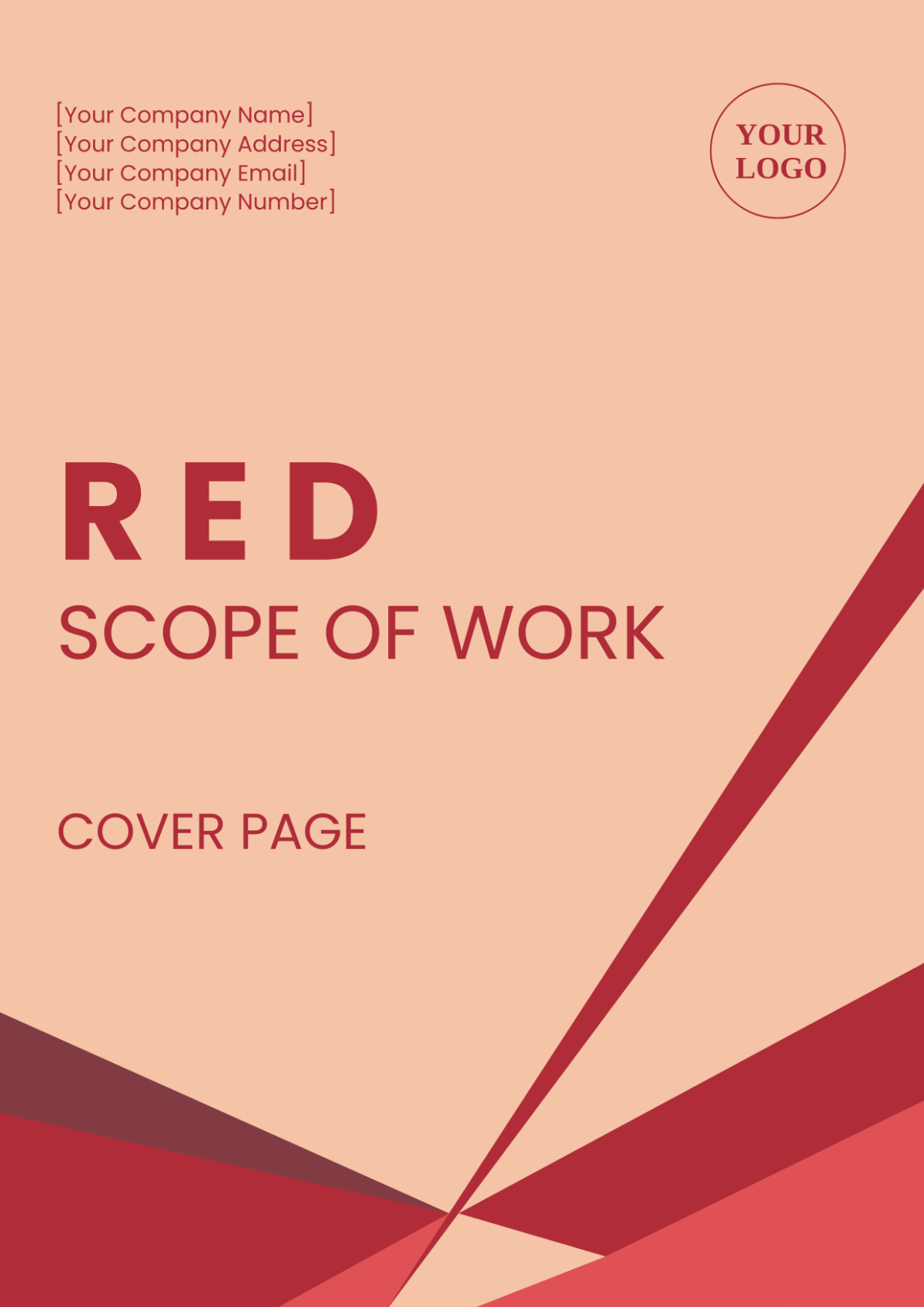 Red Scope of Work Cover Page