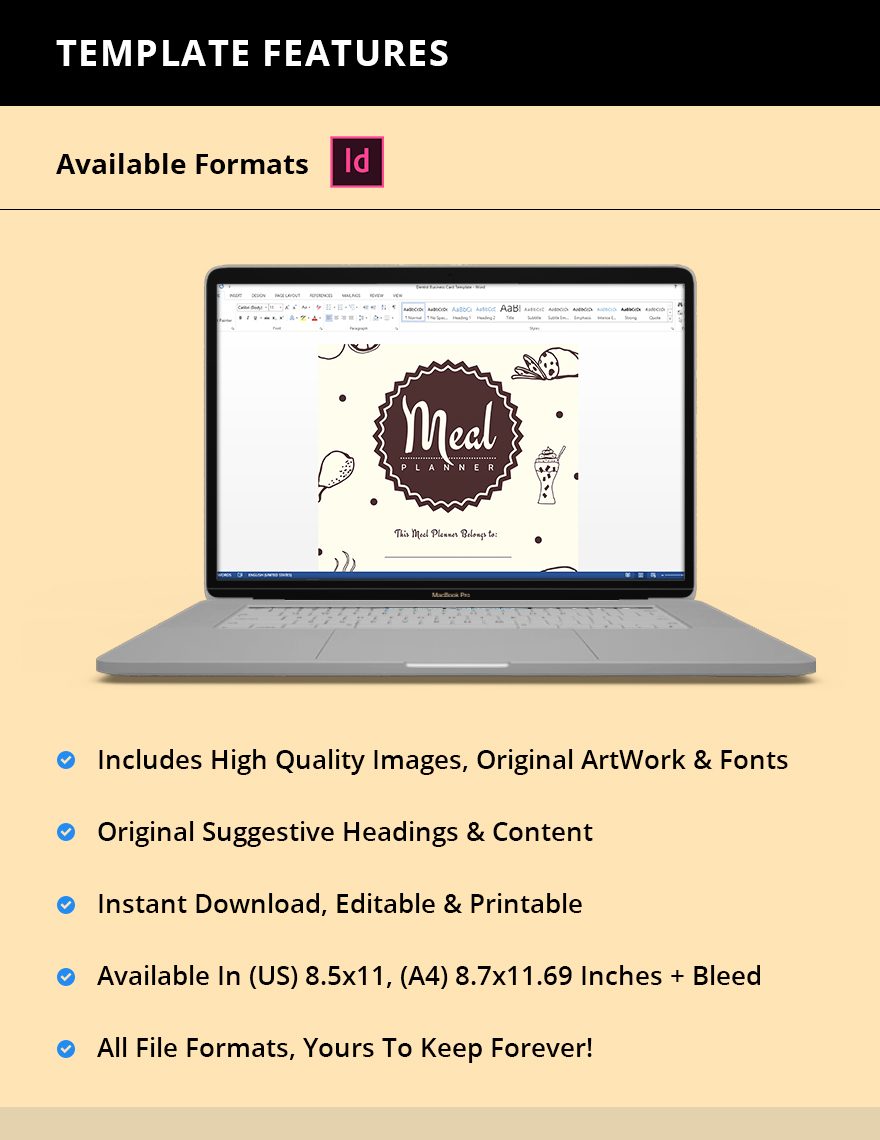 Meal Planner Template - Download in InDesign | Template.net