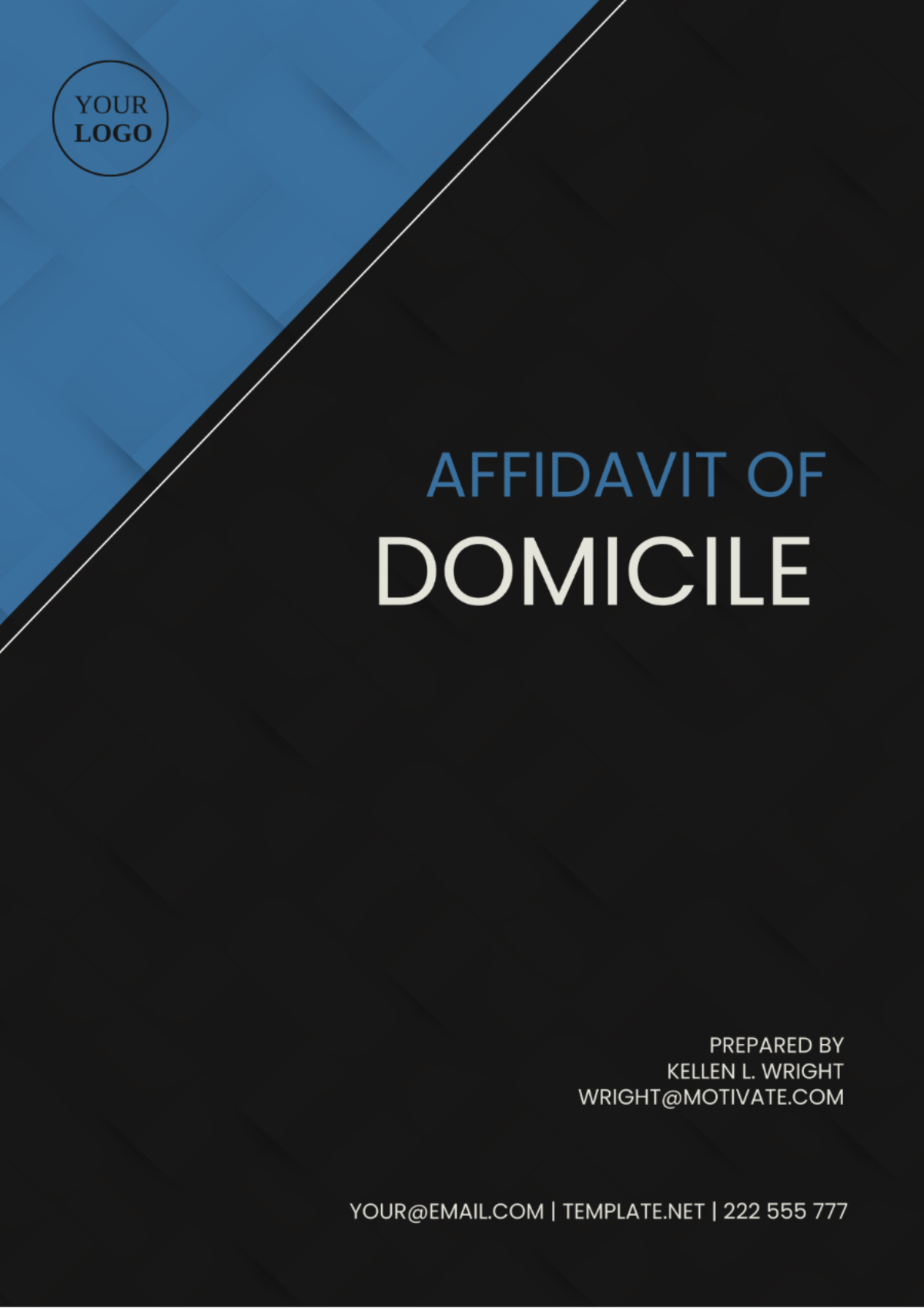 Oregon Affidavit of Domicile Template - Edit Online & Download