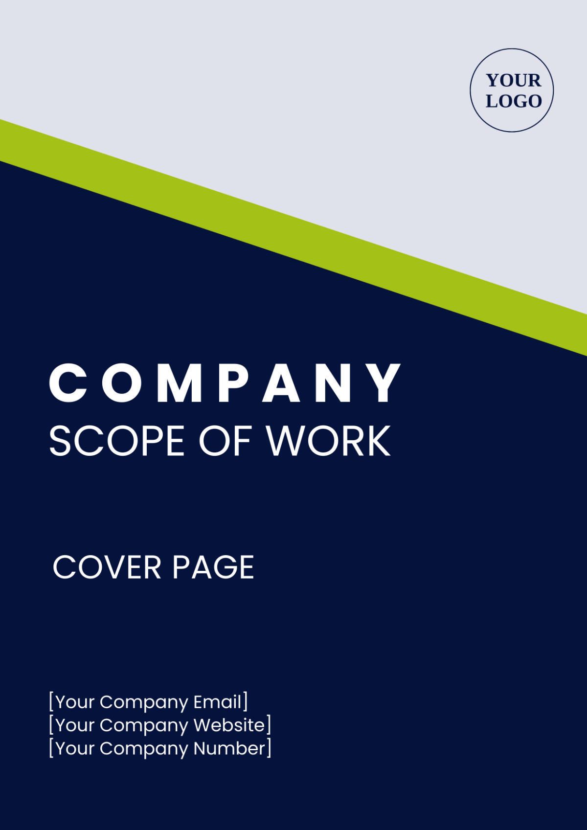 Company Scope of Work Cover Page