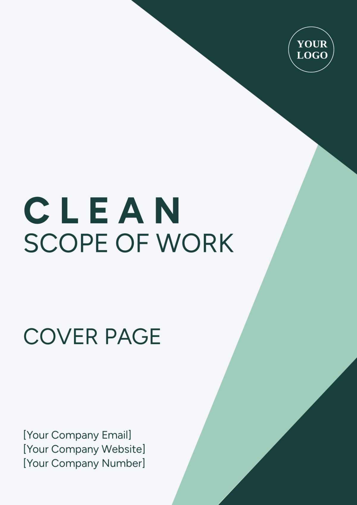 Clean Scope of Work Cover Page