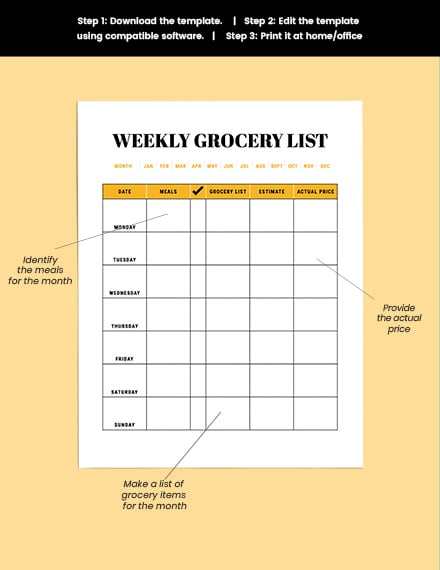 printable monthly meal planner template pdf