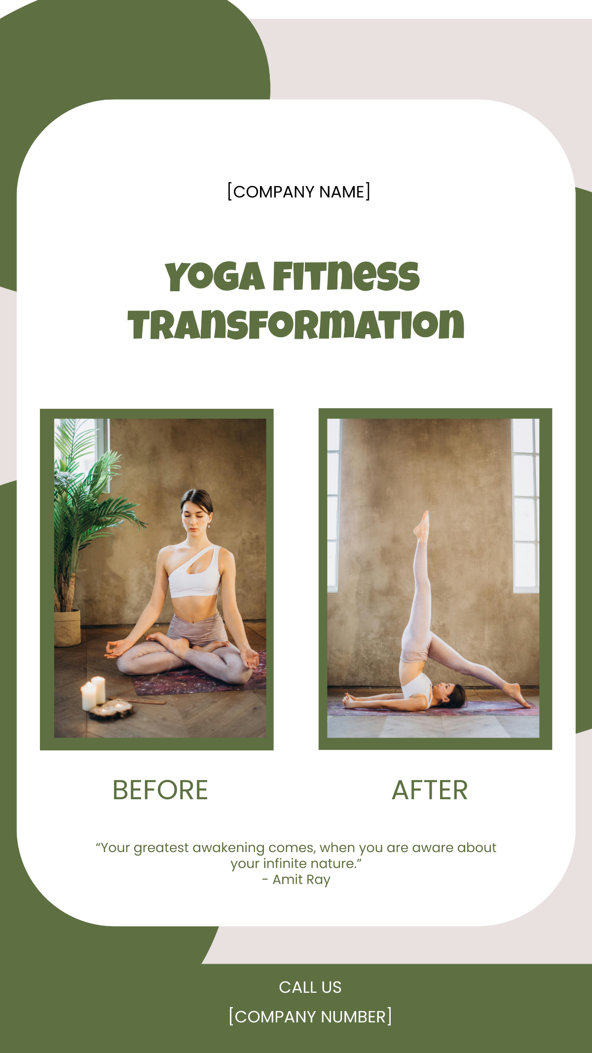 Before and After Yoga Instagram Post