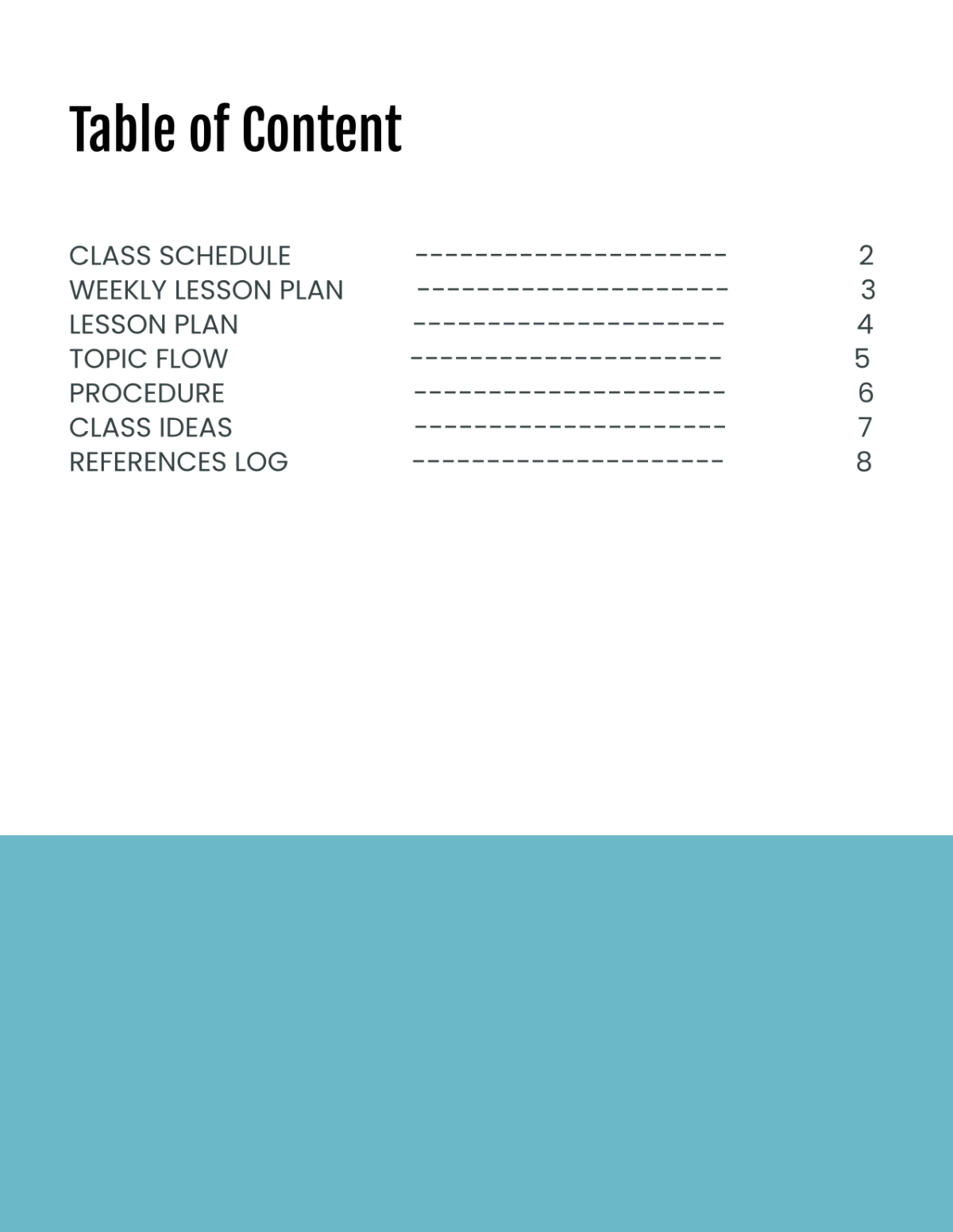 Free English Education Planner Template to Edit Online