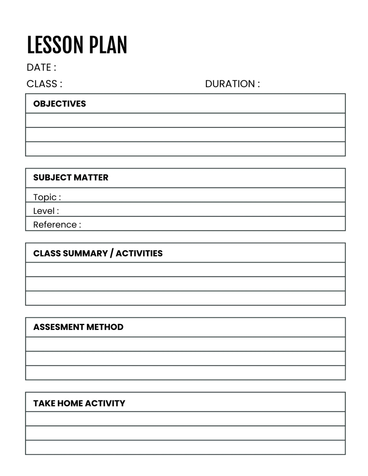 Free English Education Planner Template to Edit Online