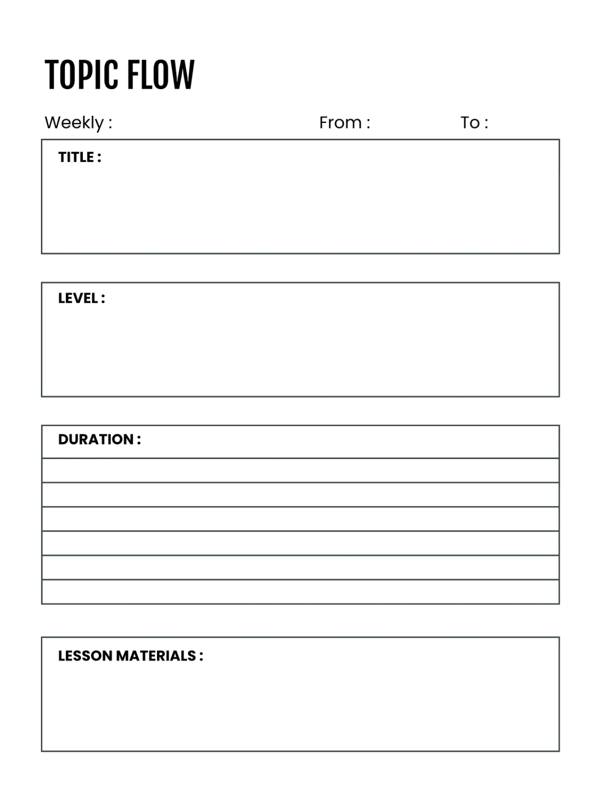 Free English Education Planner Template to Edit Online