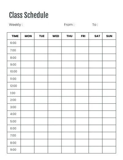 Free English Education Planner Template to Edit Online