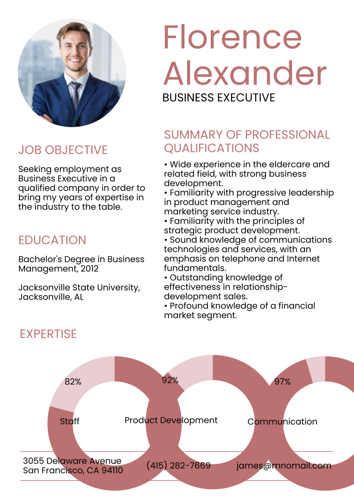 Business Executive Resume