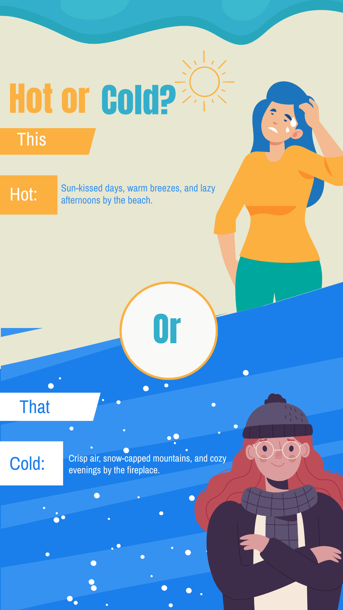 Free Hot or Cold This or That Instagram Story Template