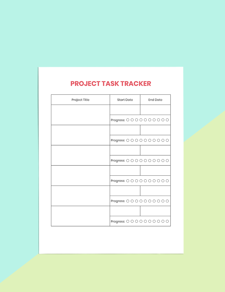 Project School Planner Template