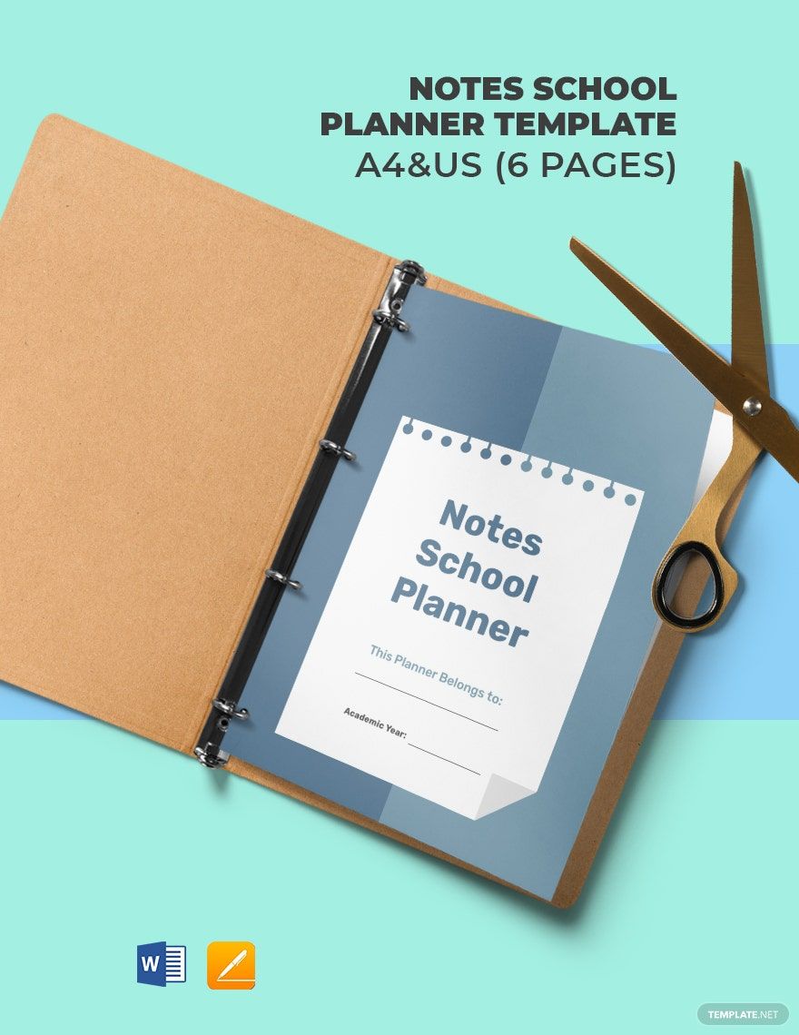 Notes School Planner Template