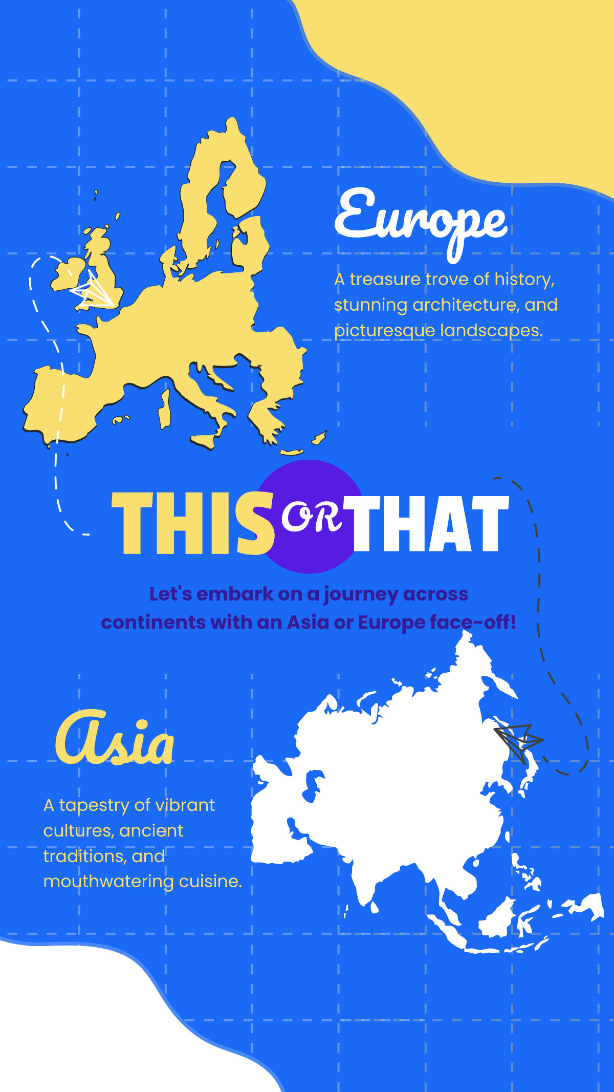 Asia or Europe This or That Story Template