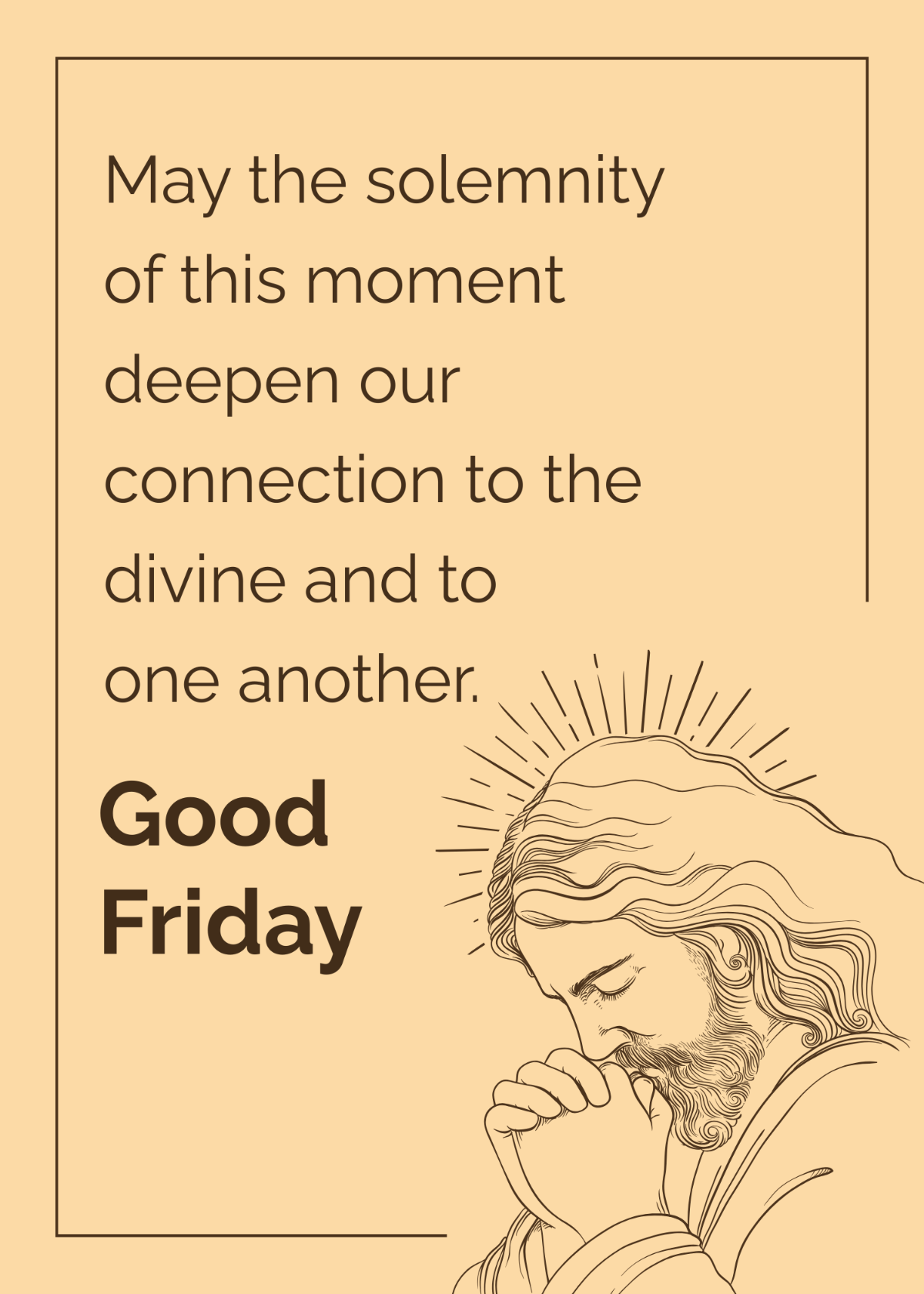 Free Good Friday Greeting Template