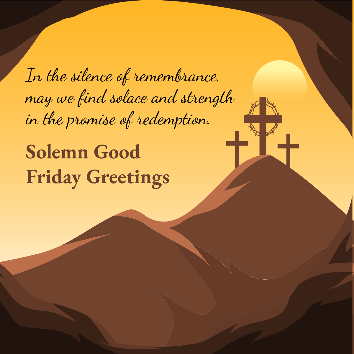 Good Friday Greeting Instagram Post Template