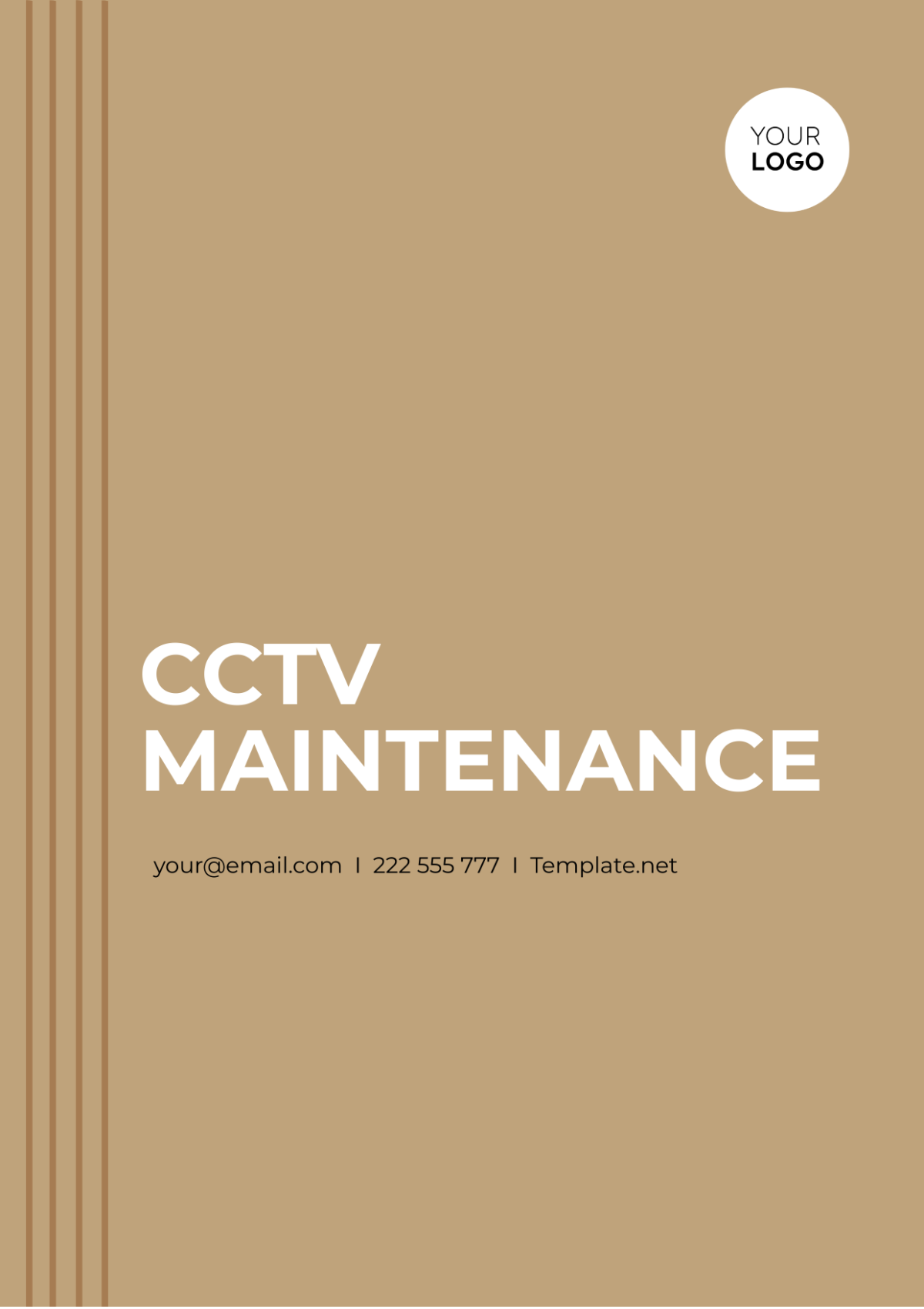 Cctv Maintenance Scope Of Work Template