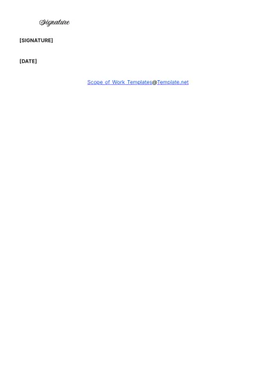 Free Security Scope Of Work Template to Edit Online