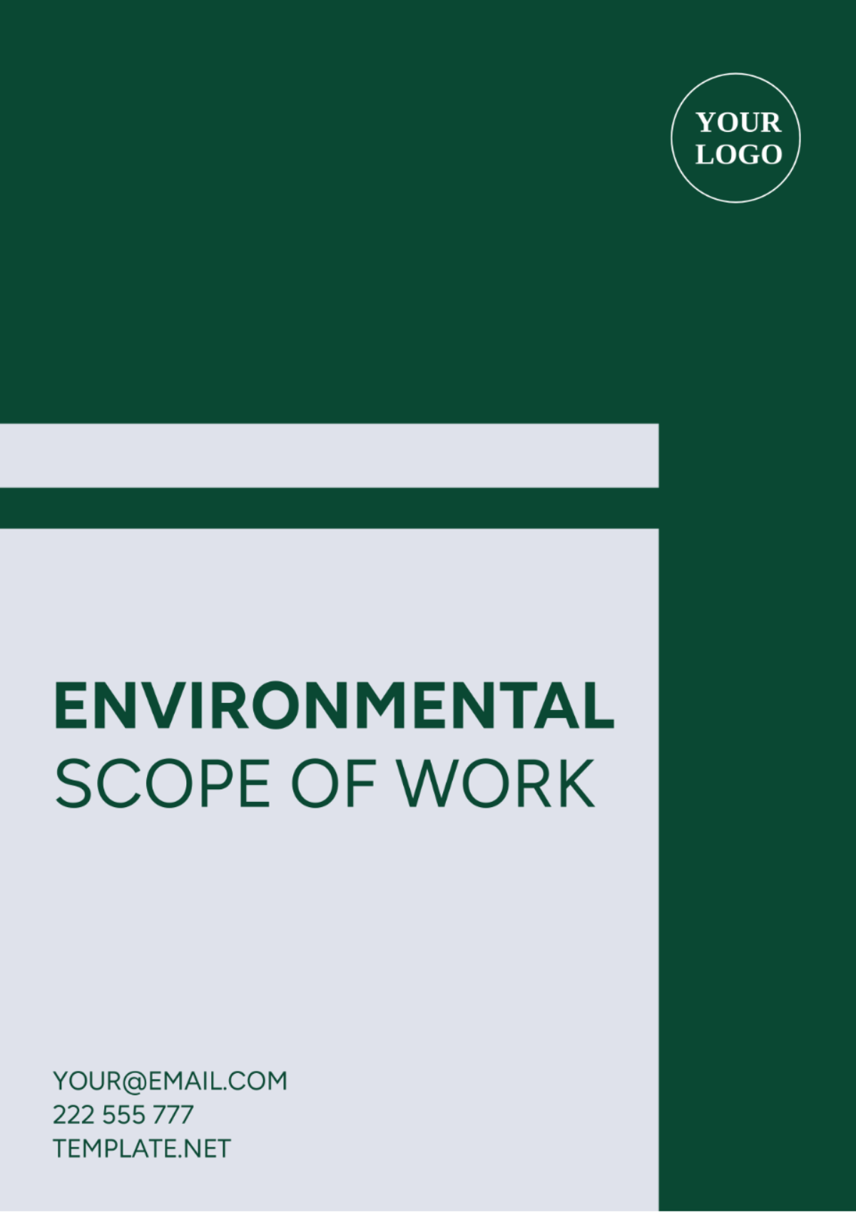 Free Environmental Scope Of Work Template