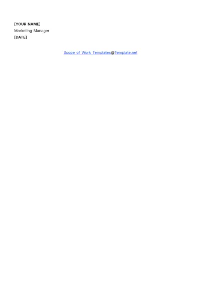 Free Influencer Scope Of Work Template to Edit Online