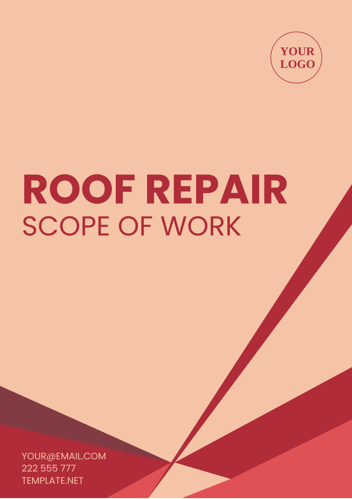 Free Roof Repair Scope Of Work Template