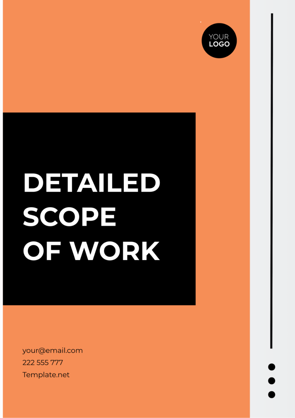 Free Detailed Scope of Work Template